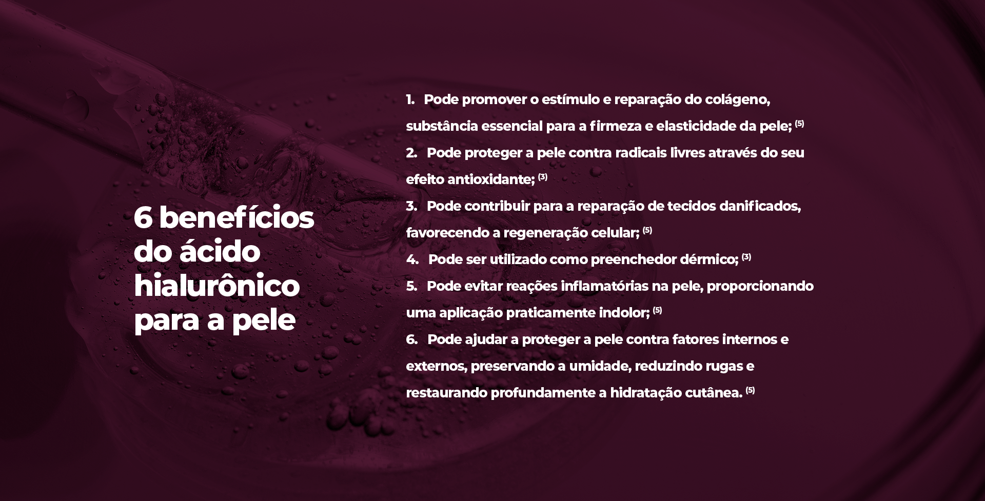 6 benefícios do ácido hialurônico para a pele