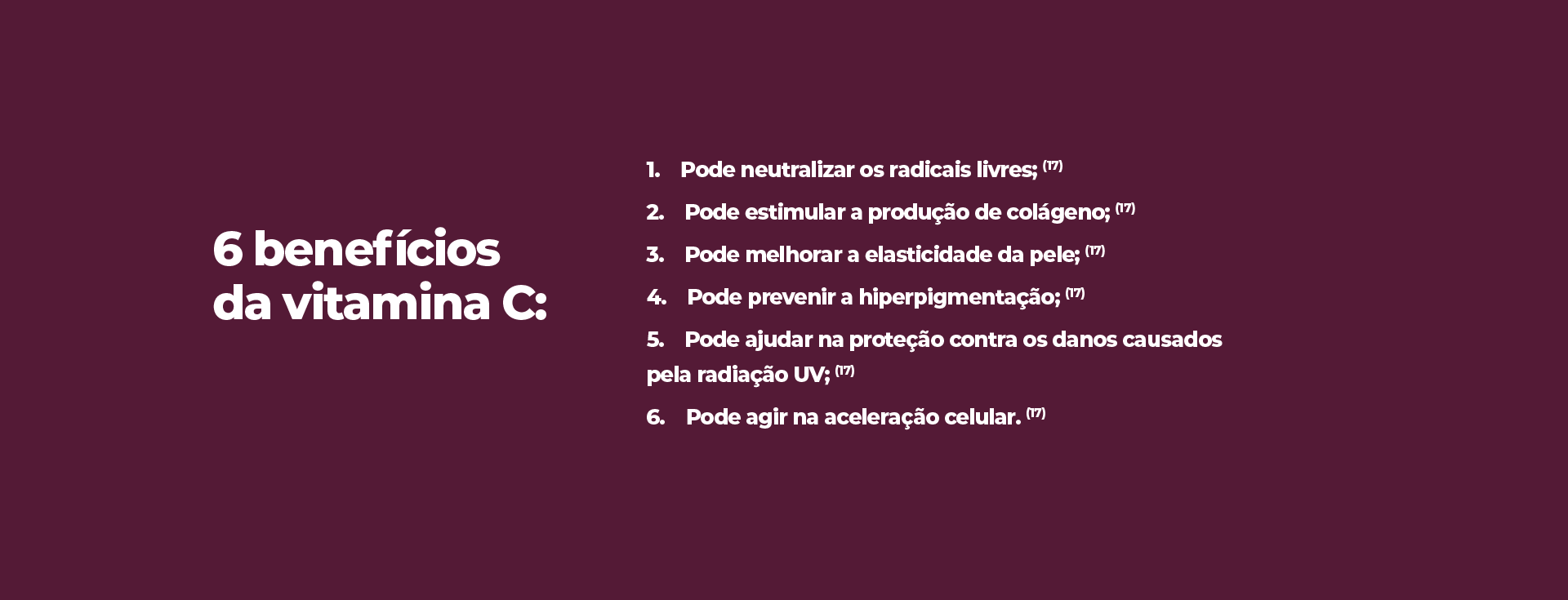 6 benefícios da vitamina C: