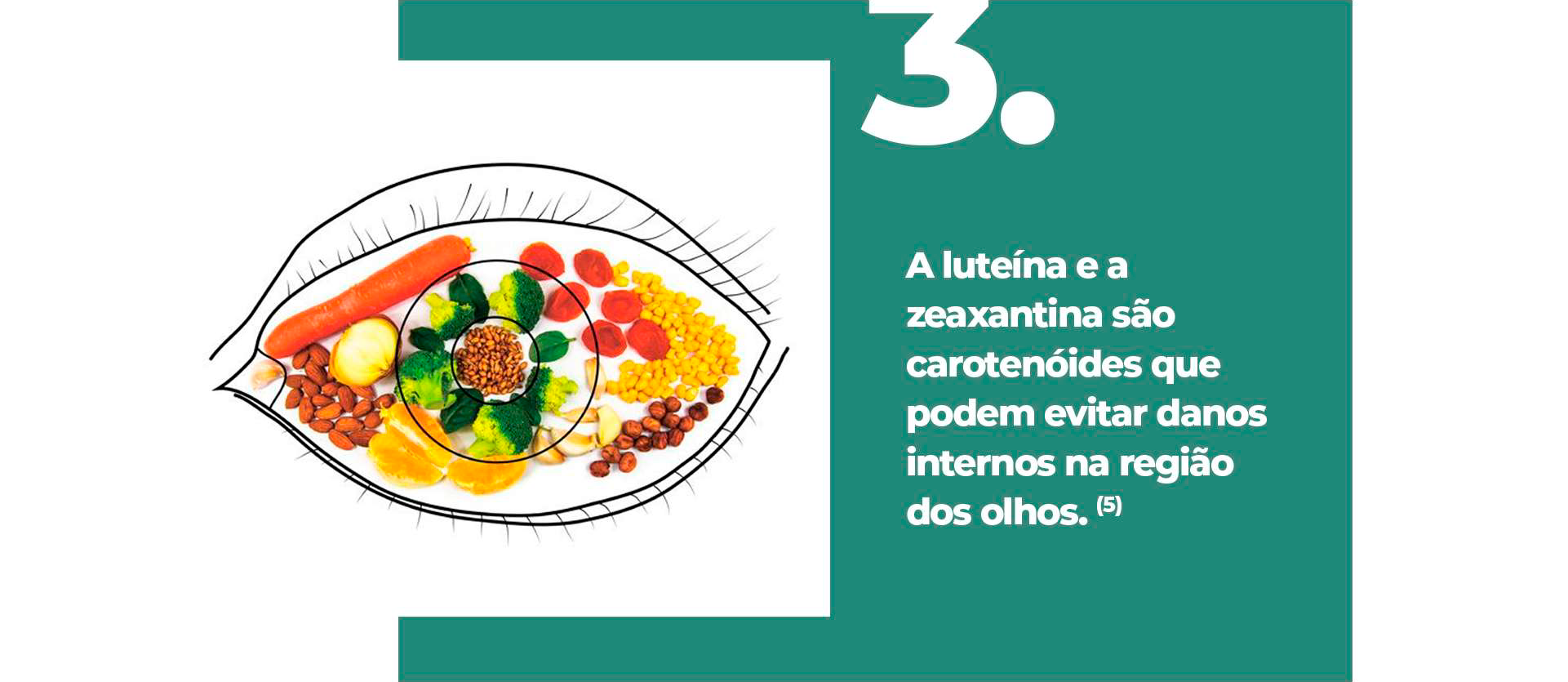 A luteína e a zeaxantina são carotenóides que podem evitar danos internos na região dos olhos